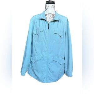Eddie Bauer Women’s Travex Soft Aqua Zip Up Jacketsize medium